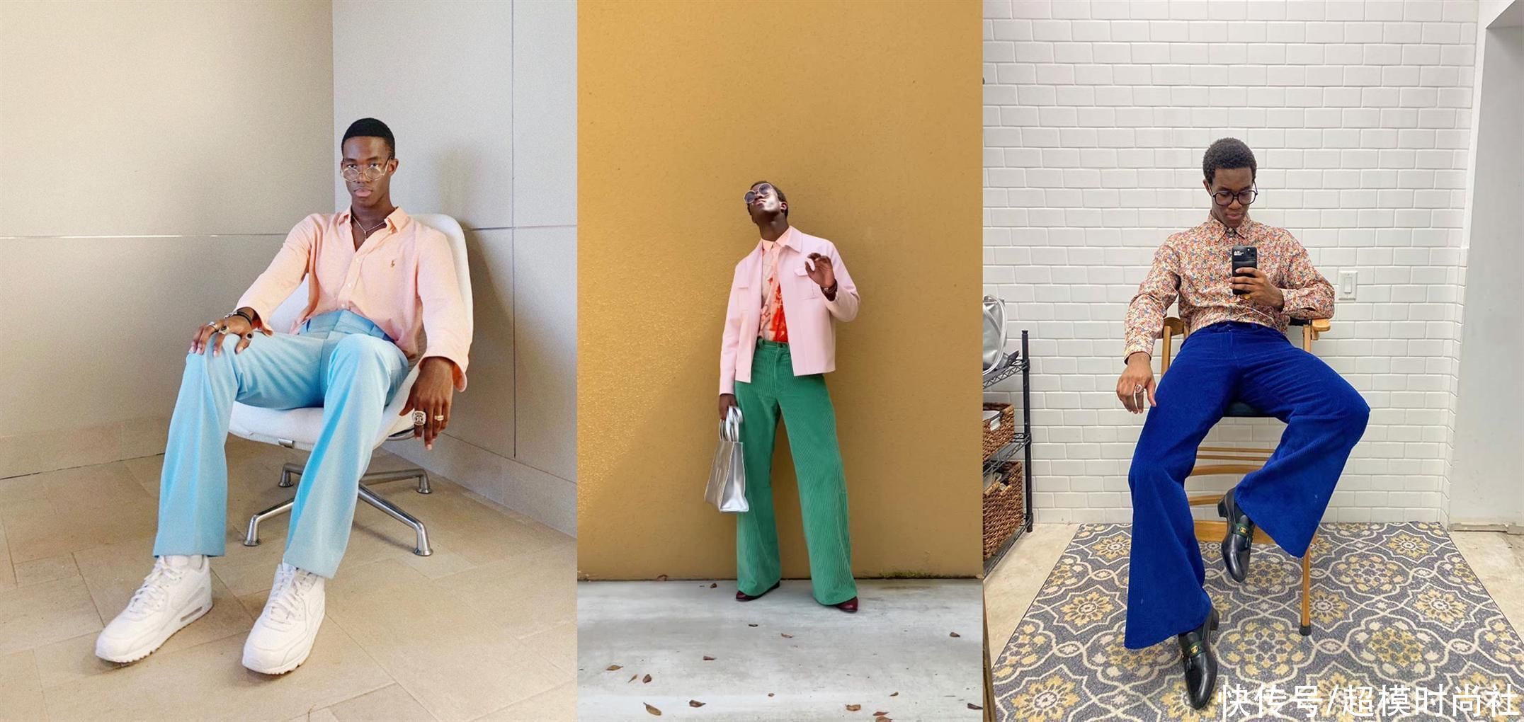 时尚模特|黑人时尚模特走红网络，复古时尚风引人注目，还获评最佳着装奖