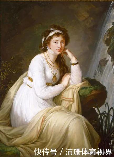 佛兰德&法国18世纪著名洛可可女画家维吉·勒布伦肖像作品欣赏