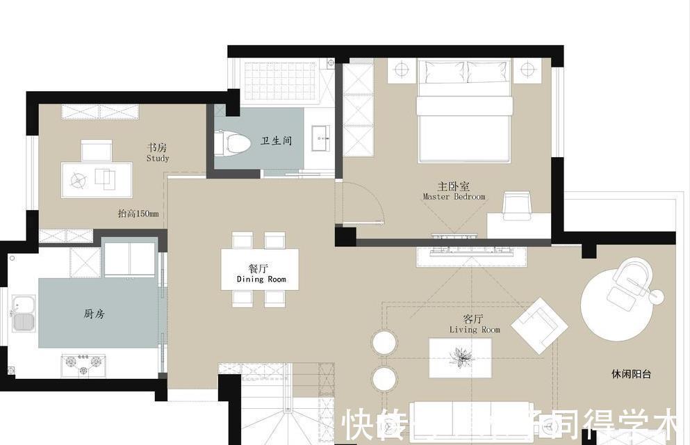 空间|86平方米的美式空间,赋予家新的生命,打造温馨两居室生活