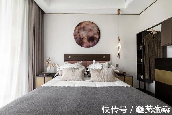 电视背景墙|这才是轻奢风,115㎡精致小生活,堪比电影里的场景