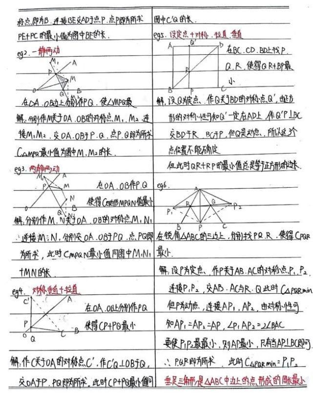 数学|模范笔记：一份西工大附中学生做的七下数学笔记