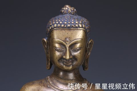 释迦牟尼$明清时期,铜释迦牟尼立像