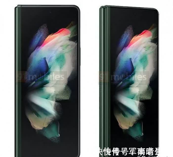 g三星Galaxy Z Fold 3折叠屏新机渲染图曝光：双屏+三种配色