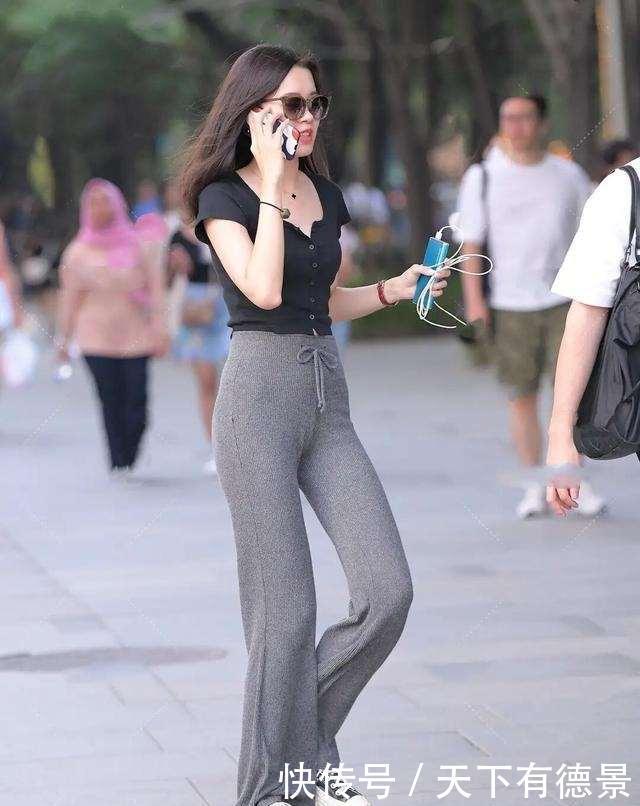 时尚美女瑜伽裤精致迷人,跟头发的颜色交相辉映,利落优雅