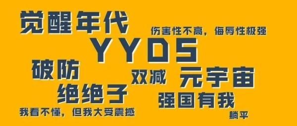 伤害性|2021年度十大网络用语发布！这个词排在YYDS前面