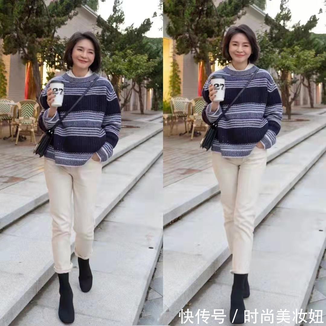 时尚|60岁女人秋冬别穿小白鞋,有这双短靴就够了,万能百搭又洋气