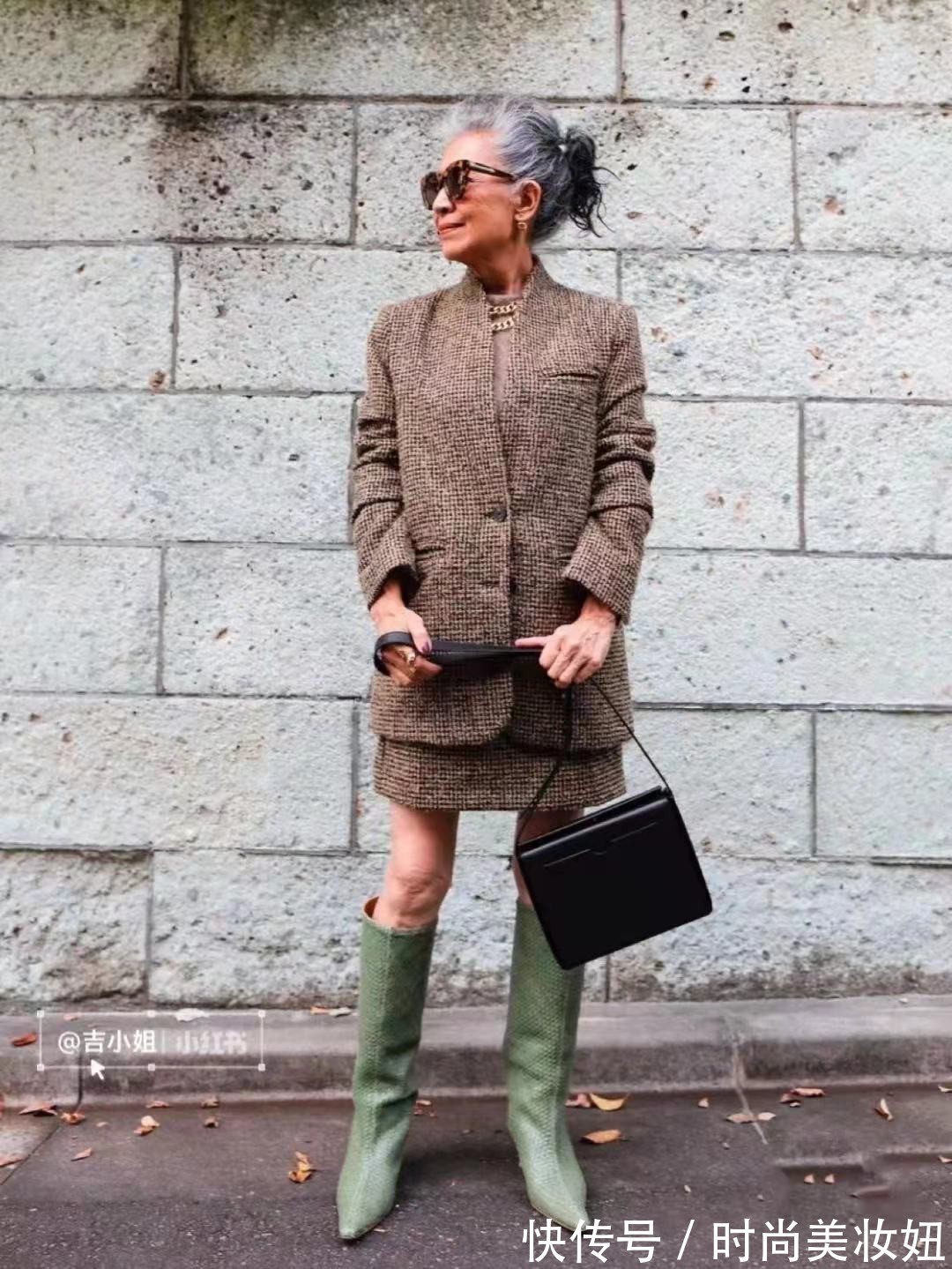 高级|女人越老越要“精致”,学这位71岁奶奶的穿搭,减龄又体面高级