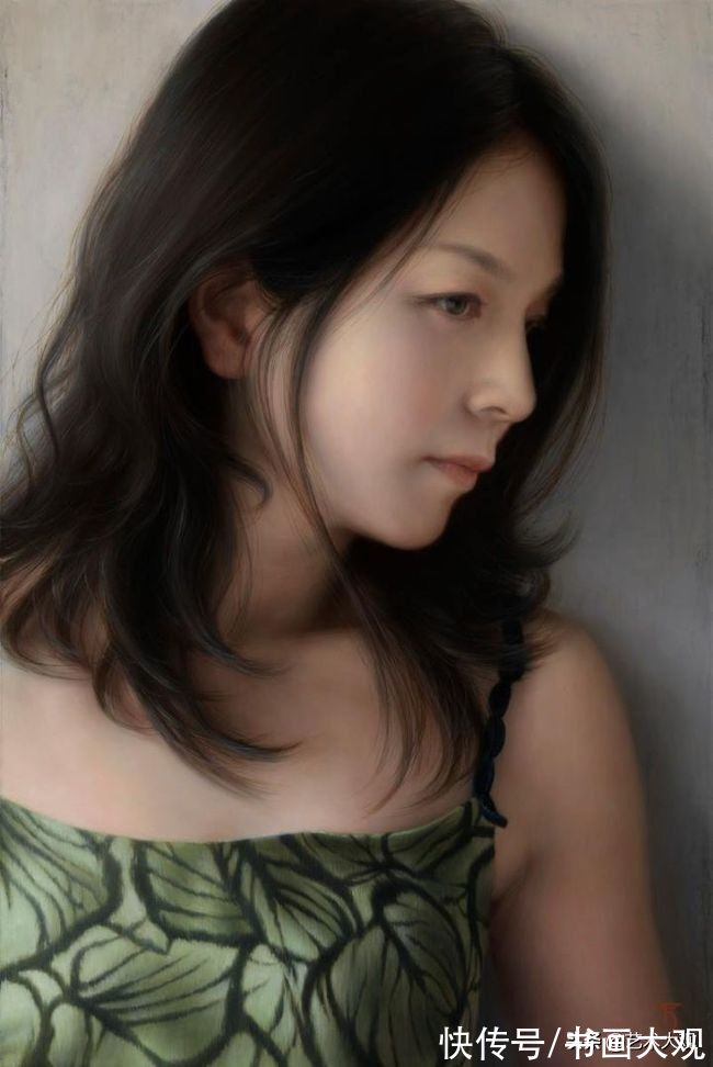 李贵君#日本现代女性肖像绘画——新生代具象画家塩谷亮人物油画作品欣赏