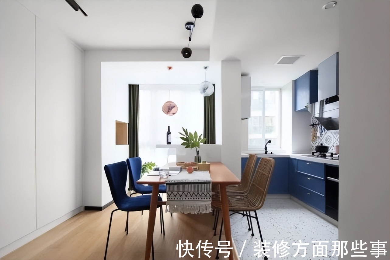 三居室|128平的现代北欧风三居室,深色调的设计也非常好看!