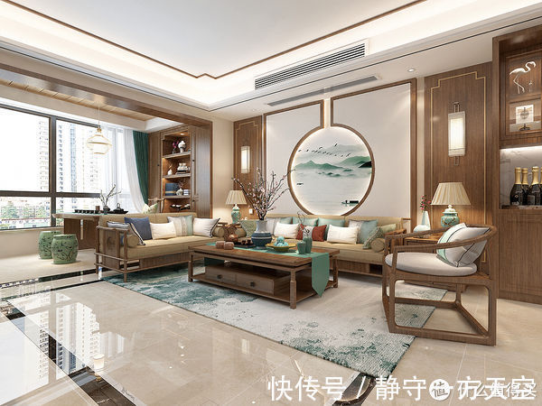 中式|走进她家,被入户的景象所惊艳到了,功能休闲还十分美观,有品位