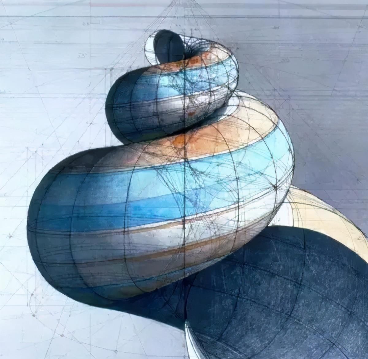 黄金比例!理工男花40年时间,用圆规画1000张画,黄金比例的拥护者