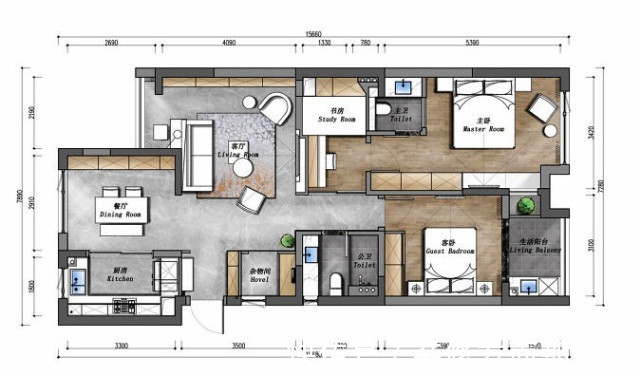 现代风|86平现代风二居室最大化利用空间,拥有超大储物空间却化繁为简