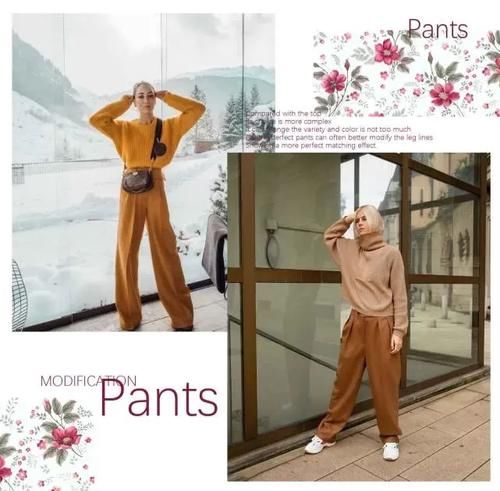 最近火了一种显高穿法，叫毛衣+阔腿裤，小个子也能穿出大气场