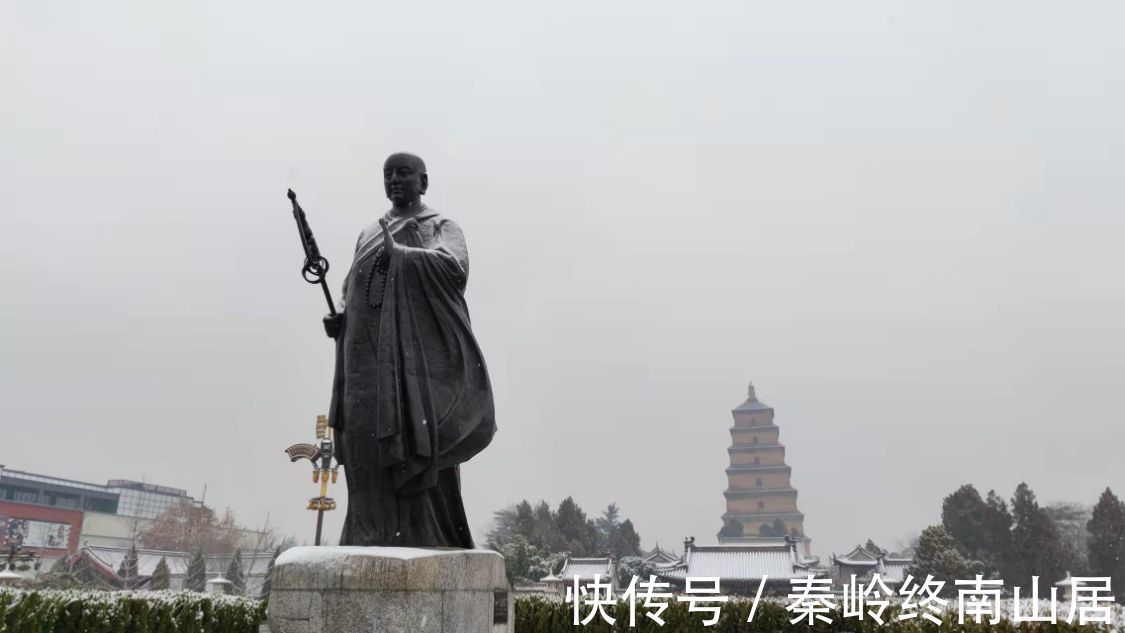 大唐|看惯了热闹与繁华,雪中别样的西安大雁塔和大唐不夜城,你见过吗,像极了唐朝