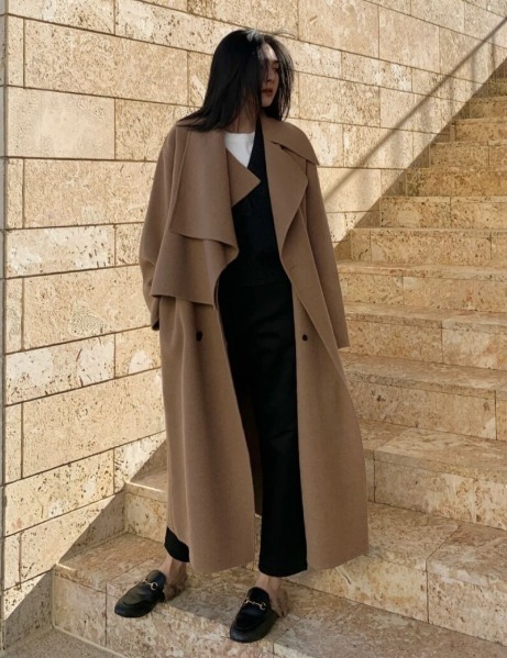 牛角扣|棕色大衣穿腻了?建议尝试叠穿法则,让你美得不一样,高级又洋气