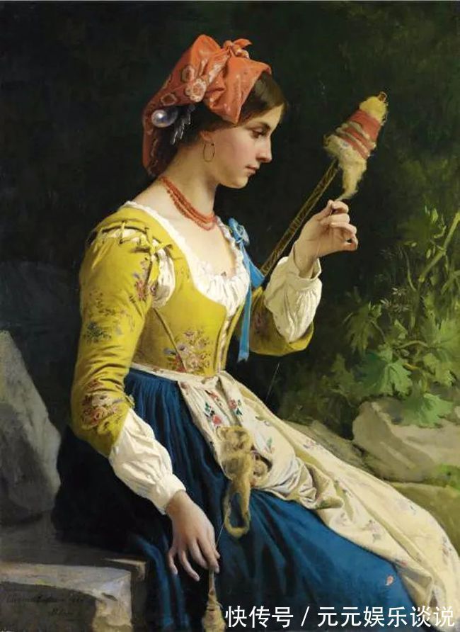 德国$德国画家康拉德笔下 细腻的年轻漂亮女子,真心的美!