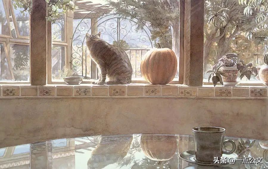 水彩！这位女画家因为一组水彩少女，醉倒多少男人