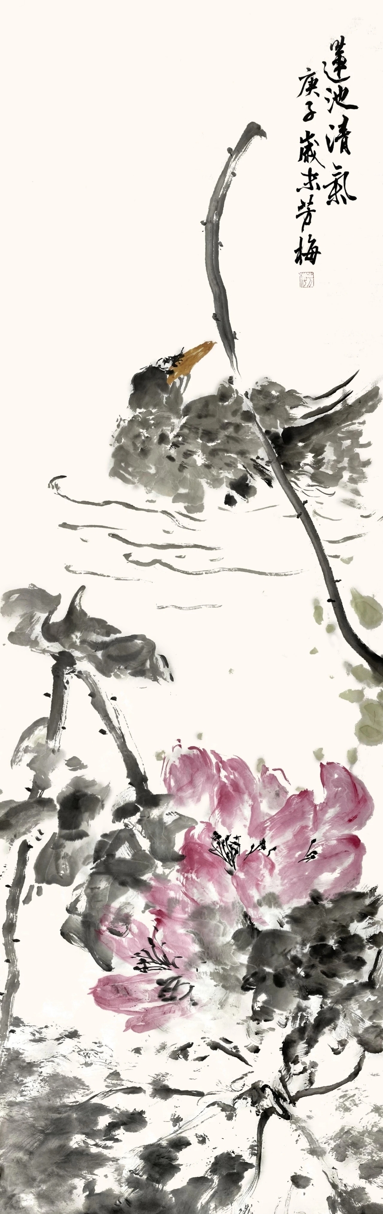 刘芳梅$国画家|刘芳梅的写意花鸟画,呈现出一种阳刚之气!