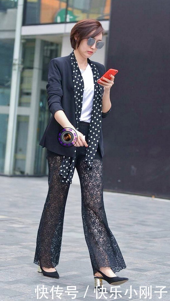 够经过|西装外套搭配阔腿裤,穿出性格女人味