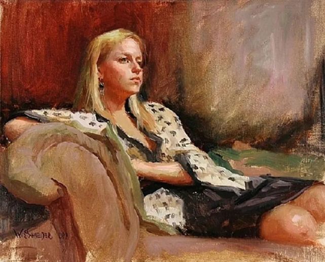 学生$在绘画的道路上，他认为自己永远是一个学生