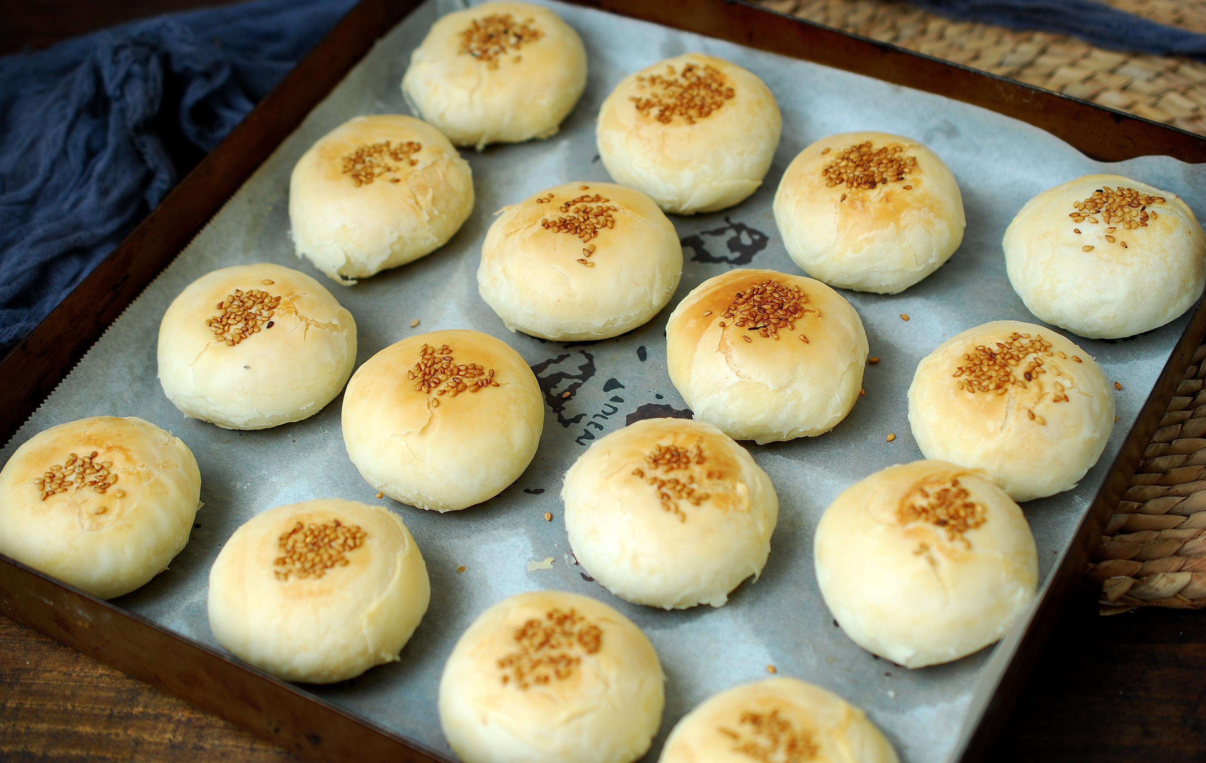 小小红豆酥,1口个酥掉渣,平底锅电饼铛、烤箱空气炸锅都能做