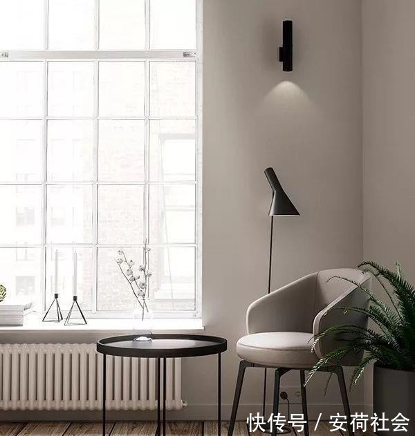 单人椅|46平米小户型公寓,通透明亮不拥挤,卧室用玻璃门隔断