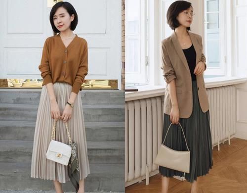 今年火了一种穿搭叫：毛衣+裤子，时髦好看，适合40岁女人穿