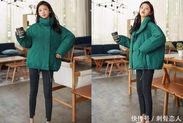 轻松|150cm女生,冬天短款羽绒服+小脚裤,这样搭轻松显高显瘦!