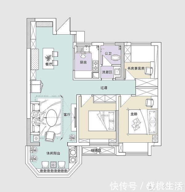 凹槽位|她的新家虽然只有92平米,但是豪华和精致已经遮挡不住了,有品位