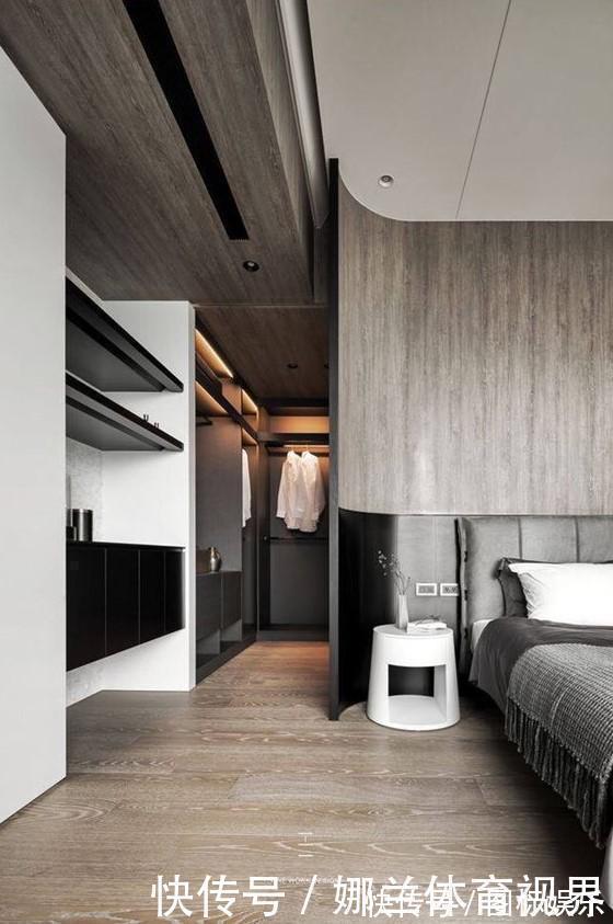 柜子|现在流行床头不靠墙，这样沿墙面打整排柜子，拿衣服都不用下床