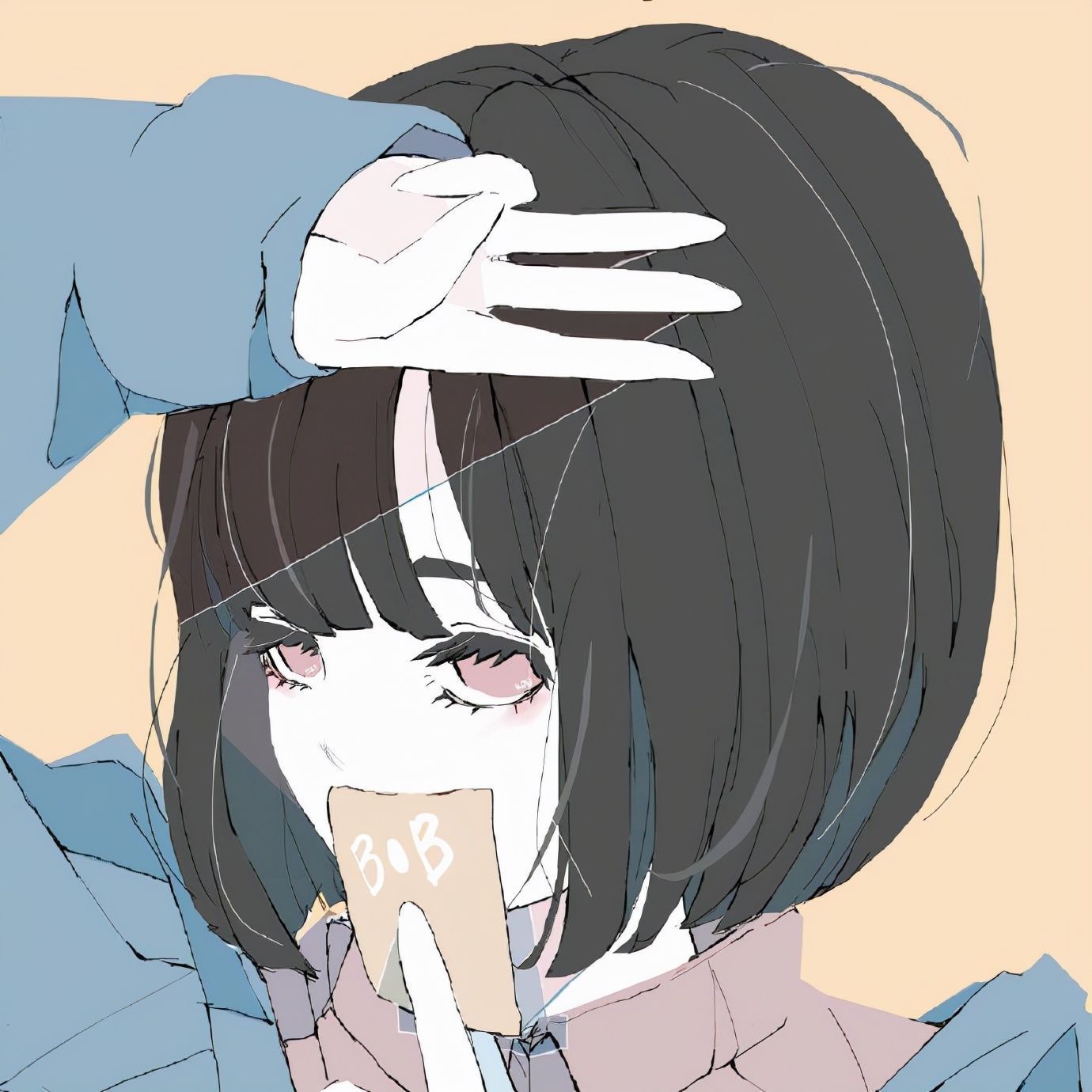 大佬&这位画师大佬的作品好适合做头像啊,情绪表达简直绝了