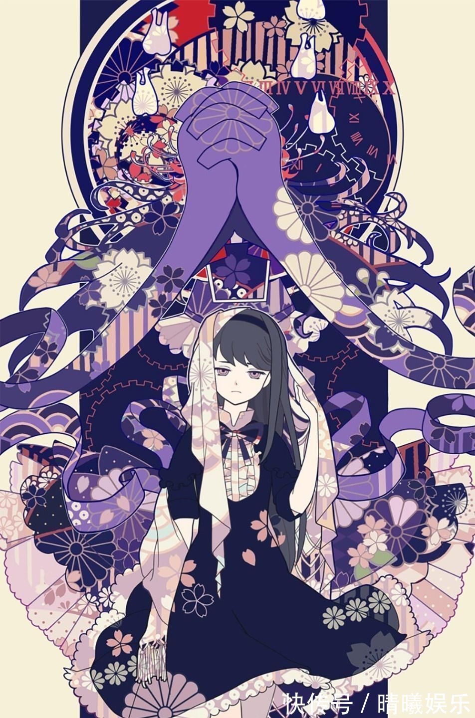 塔罗牌&纸胶带贴画风格插画,类似于塔罗牌的感觉,精致且美观