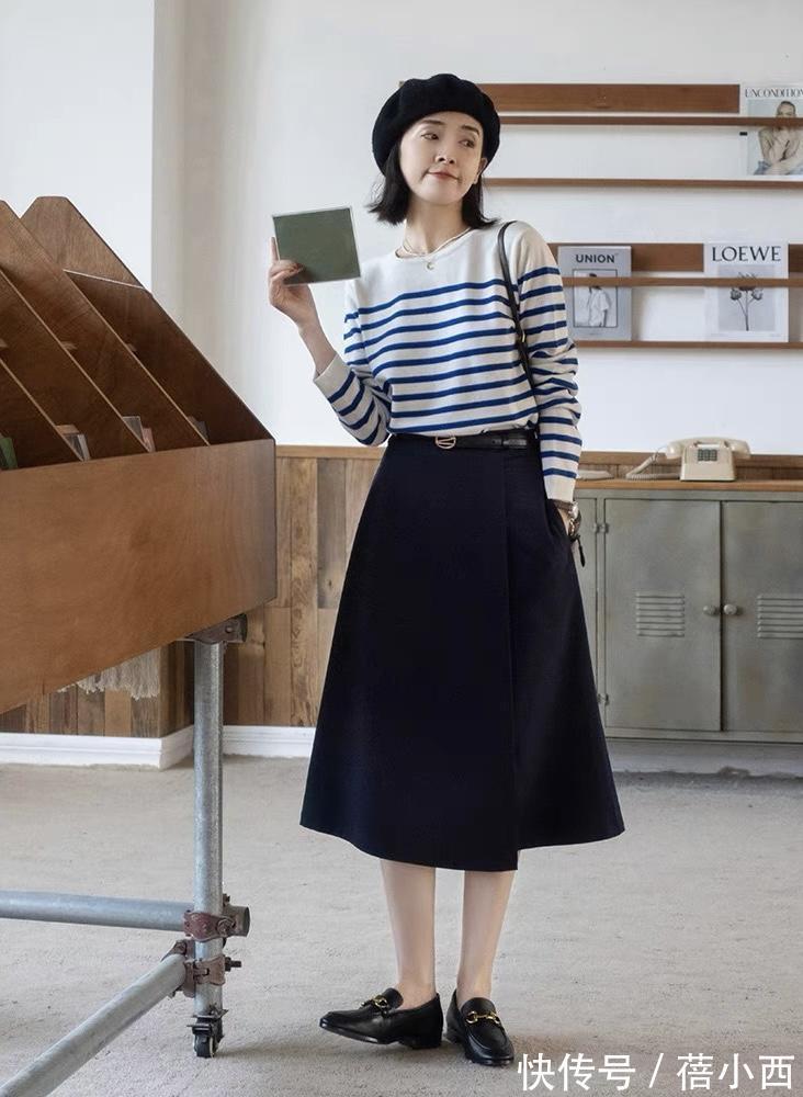 半身裙|这才是40+女性该有的高级穿搭,优雅知性又大气,温柔了整个秋季