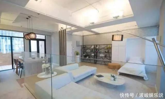沙发|94㎡简约一室房,没有墙的设计,连卧室都是“隐藏”起来的