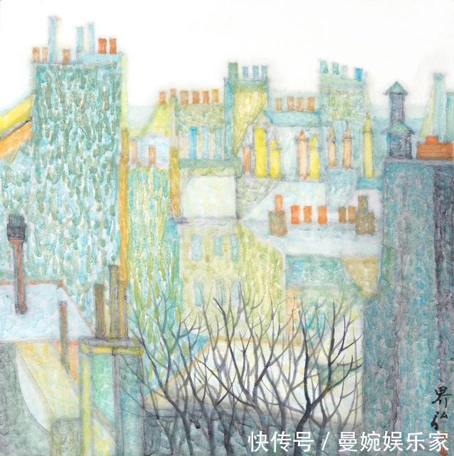 山水画!一组好看的水墨画离不开那些搭配和谐的色彩