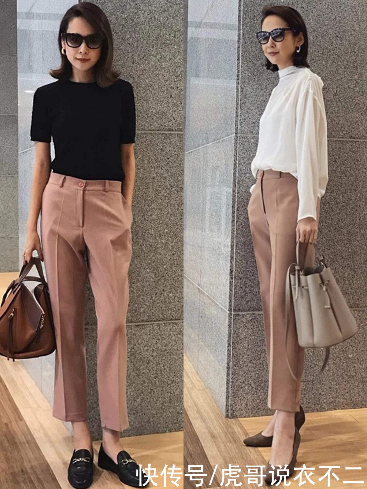 针织衫|一看就很显贵的“西装裤”搭配,优雅又高级,适合40、50岁的女人