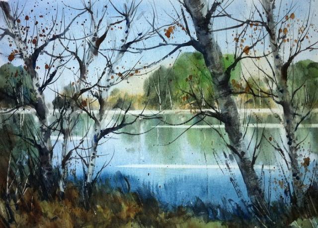 Luis#西班牙现代艺术家Luis Lopez Costea 水彩风景作品欣赏