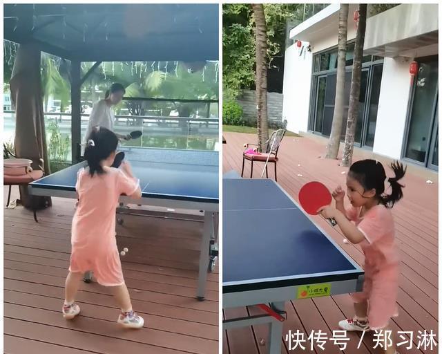 郭斌|进步神速!王楠5岁女儿连接49个球,海南别墅豪华,王楠疑似三胎