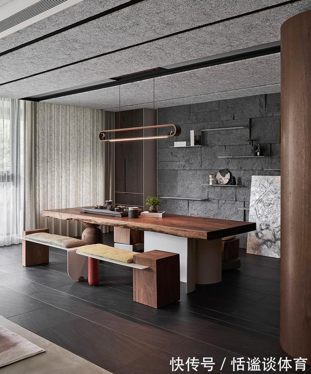 茶室|“去客厅化”的另一种设计,把客厅旋转45°后,简直不要太爽