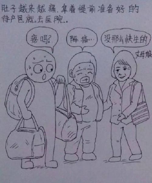 妻子|爸爸画出妻子“孕期过程”图,网友们都表示酸了:别人家的老公