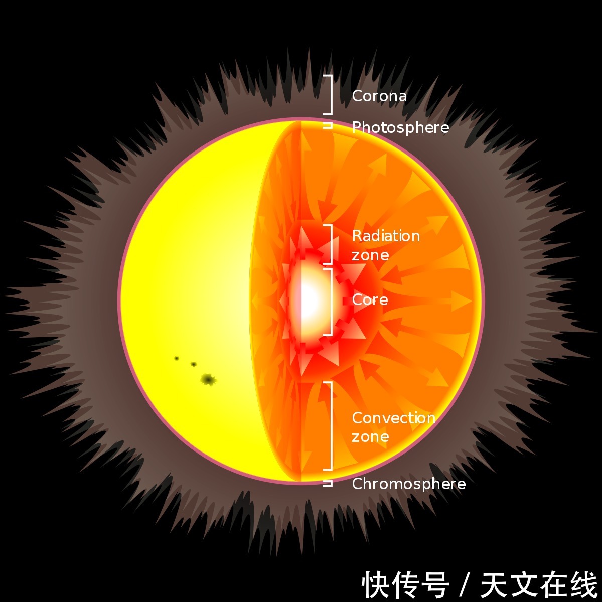 太阳的内部看起来像什么?你是不是也很好奇，本文为你讲述下