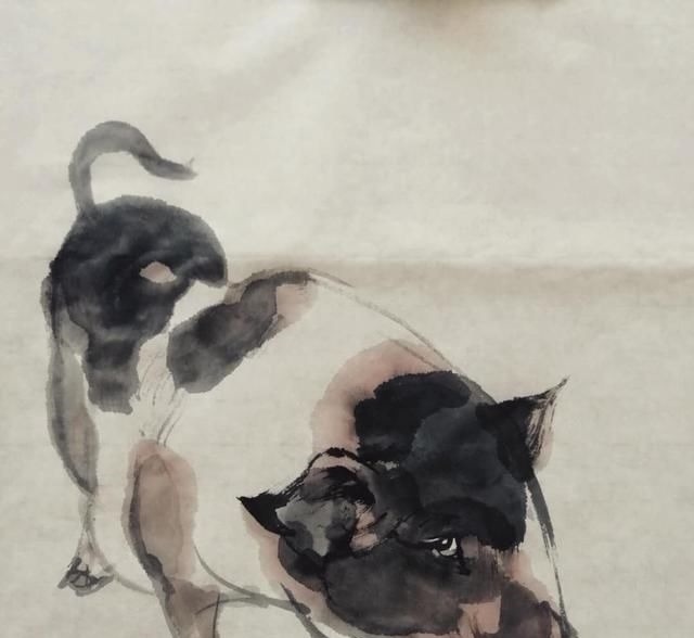 浓墨&没见过这么画猪的,太形象了,还是国画有意思
