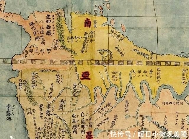 明朝|清朝烧掉的明朝世界地图,来看看画的如何