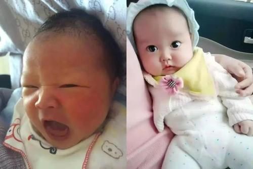 女儿|宝妈晒女儿的出生照和五岁照，相貌差别太大，网友：还好没丢掉