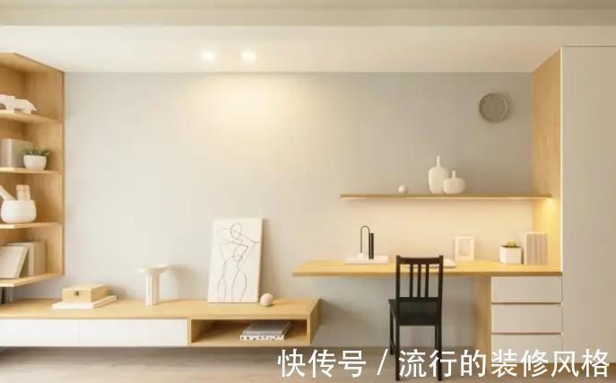 储物柜|83㎡简约风设计以温暖搭配奶茶色舒适又温馨｜小户型装修效果图