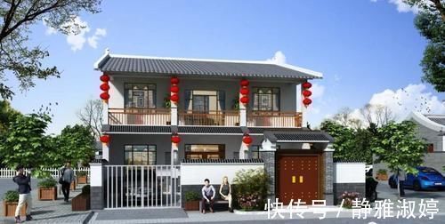 别墅|农村自建三层别墅,面宽15米,8室2厅,还有储藏室和书房,真是太棒了