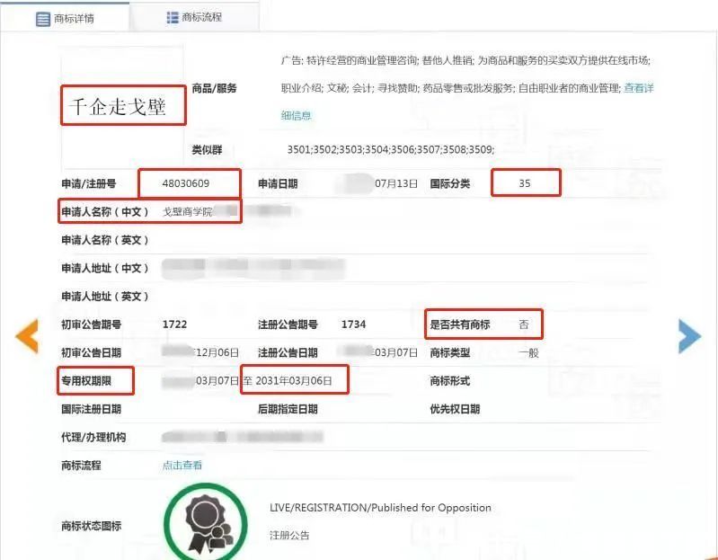 注册号 关于“千人走戈壁”“千企走戈壁”商标注册郑重声明