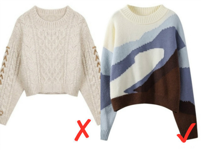 见过大场面的女人,冬天穿大衣,都不会配这3种内搭,邋遢掉档次