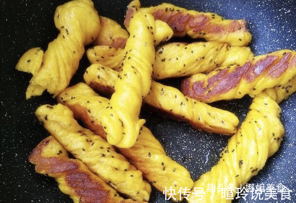 3个红薯，做家人爱吃的花卷，柔软香甜，比油条好吃，比馒头更香