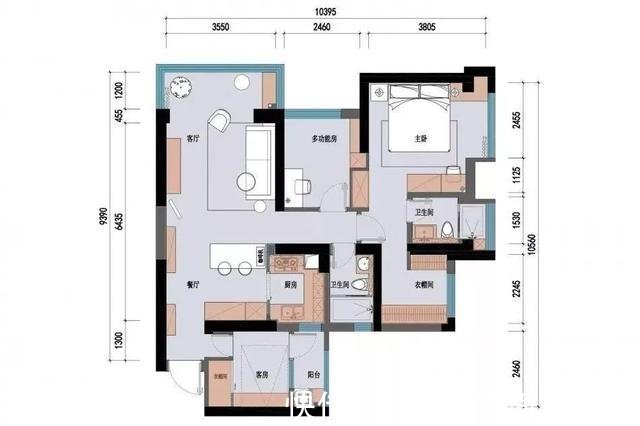 金属元素|125平北欧风三居室大量金属元素,让整个装修更复古精致